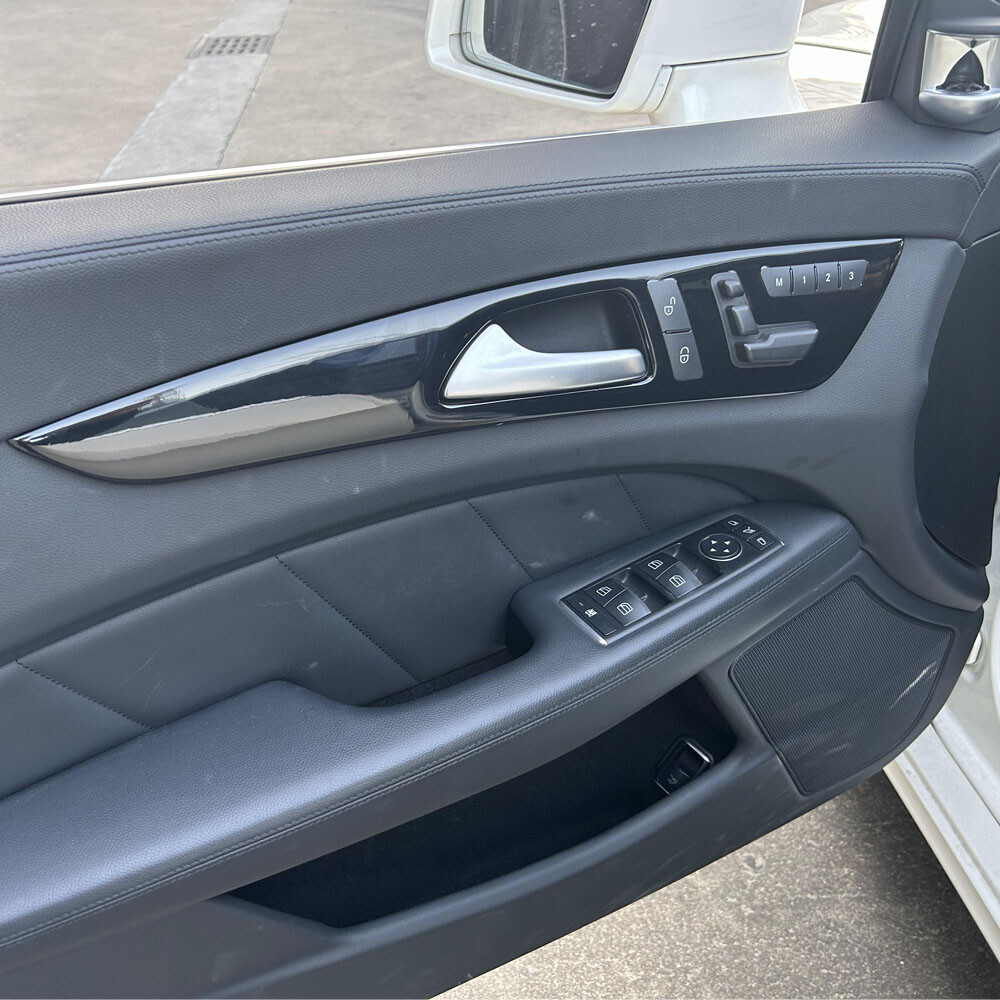 For Mercedes Benz CLS W218 2012-17 glossy black Pattern Interior DIY Trim Decals