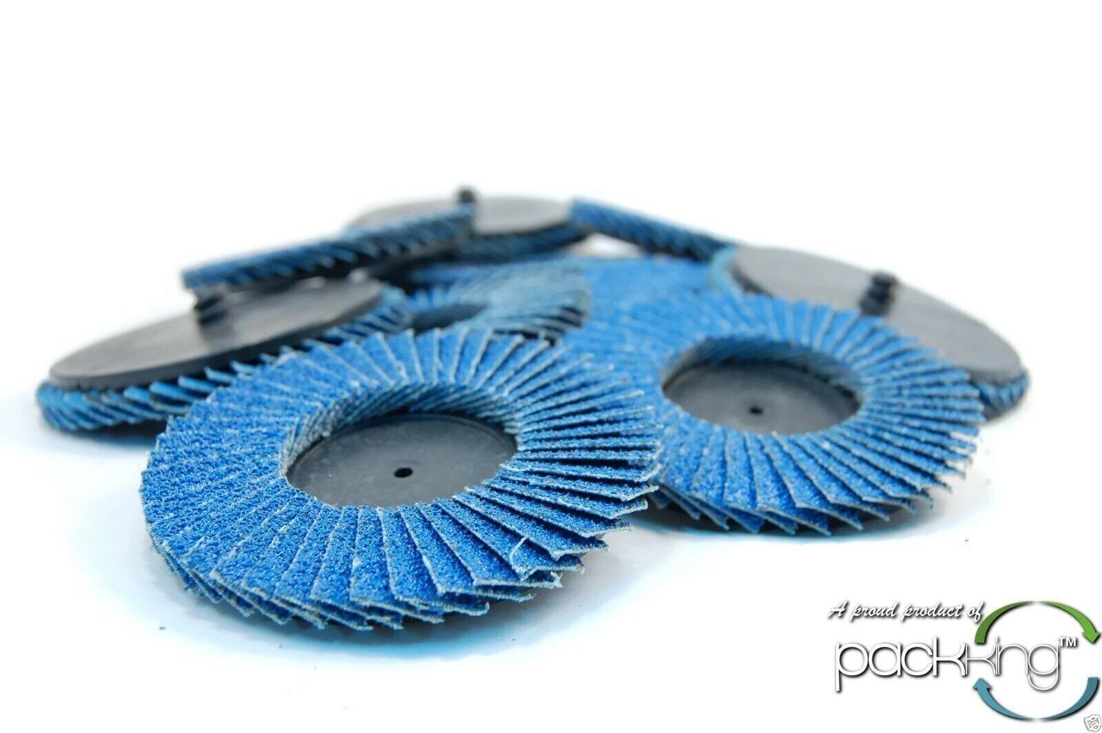 (10pk) 3" Inch 40 Grit Flap Sanding Disc Wheels Type R Threaded Twist Lock