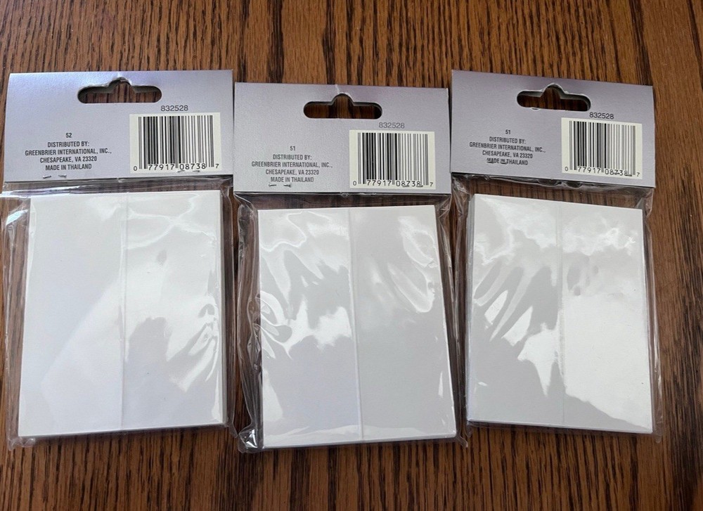 3- 50 pack white placement cards