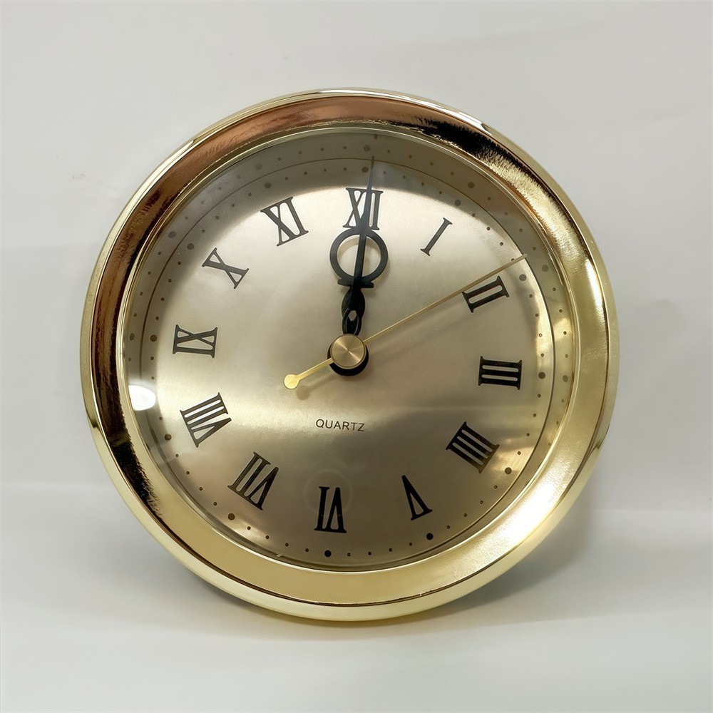DIY 103MM Quartz Clock Insert with Roman Numerals for Custom Clock Designs