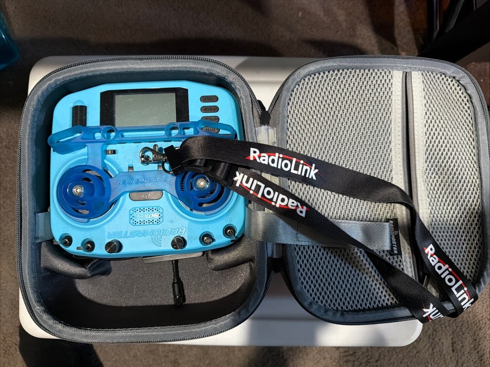 RadioMaster Boxer Crush ELRS AG01 Hall Sensor Remote Controller Blue Case/Strap