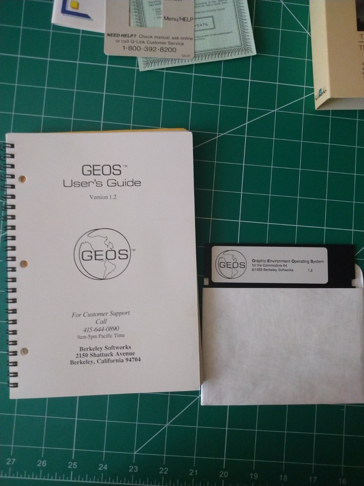 GEOS Graphic Environment Operating System (Commodore 64 / 128) Berkley Softworks
