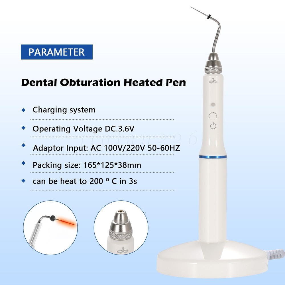 Dental Wireless Endo Obturation System Heated Pen +2 Needles