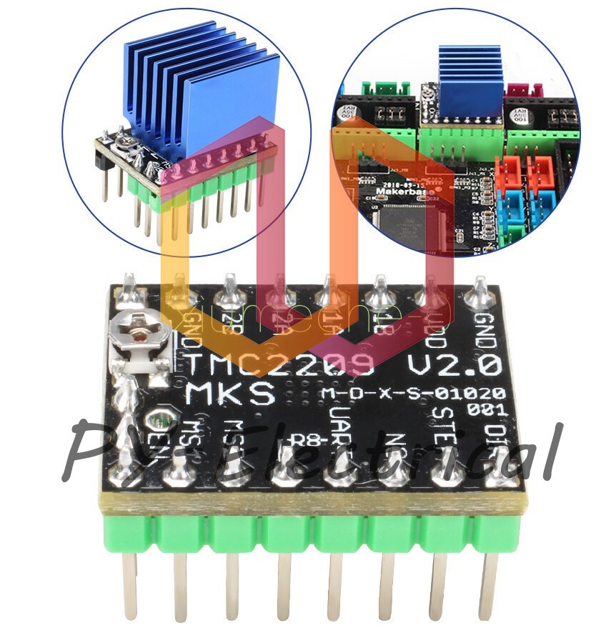 NEW MKS TMC2209 3D Printer Stepper Motor Dirve StepStick UART Replace TMC2208