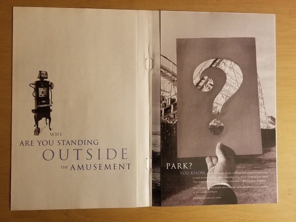 1995 Microsoft Computers & Software Multi-page Insert Vintage Print Ad