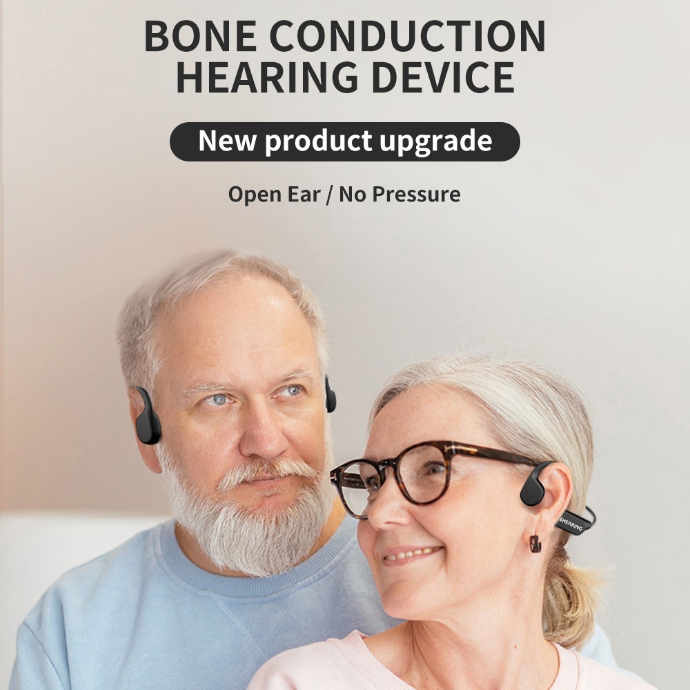 Specially designed noise reducing bone conduction hearing aids for the elderly