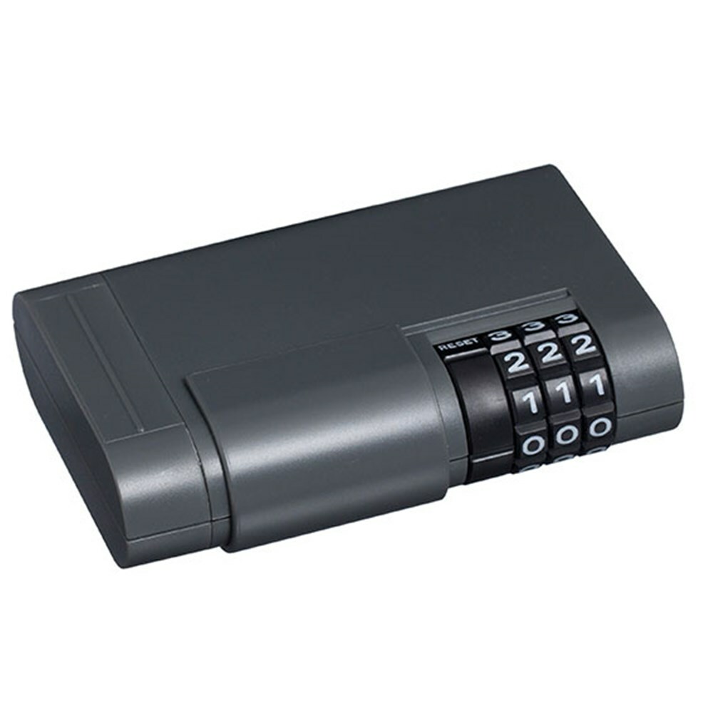 Locking Stor-A-Keykey case with a settable combination lock and powerful magnet.