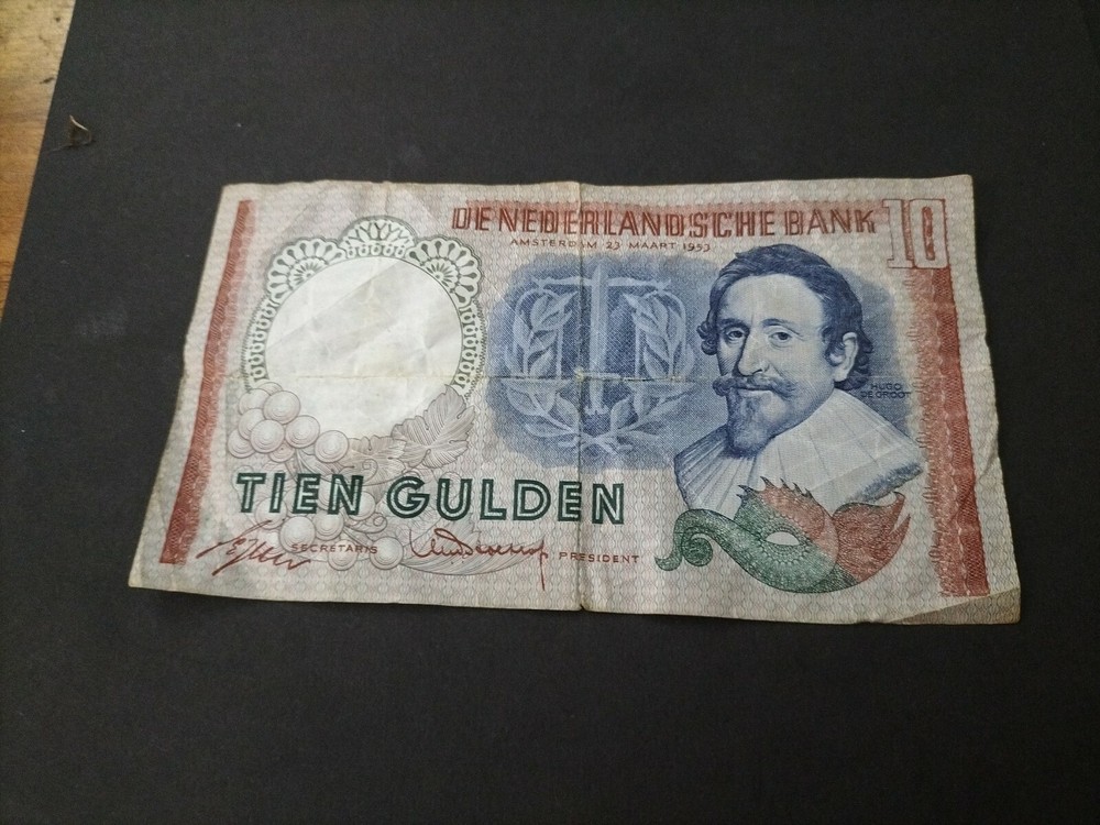 Netherlands 10 Gulden 1953