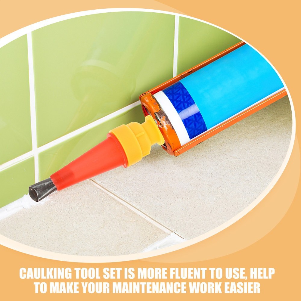 Caulk Finisher Tool Convenient Caulking Tips Extension Nozzle Replacement