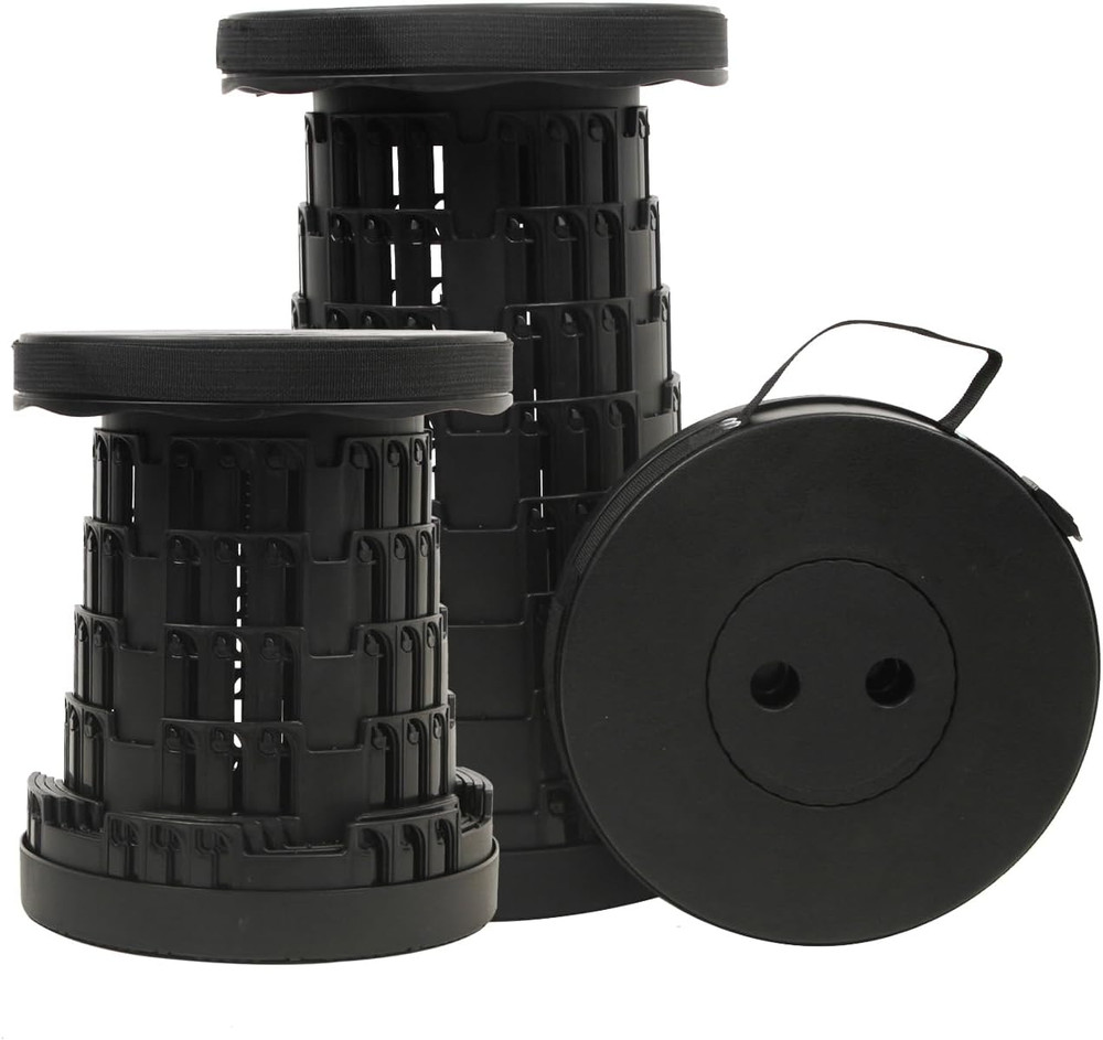 Upgraded Collapsible Stool Chair, Folding Stool, Lightweight, Sturdy, Adjustable