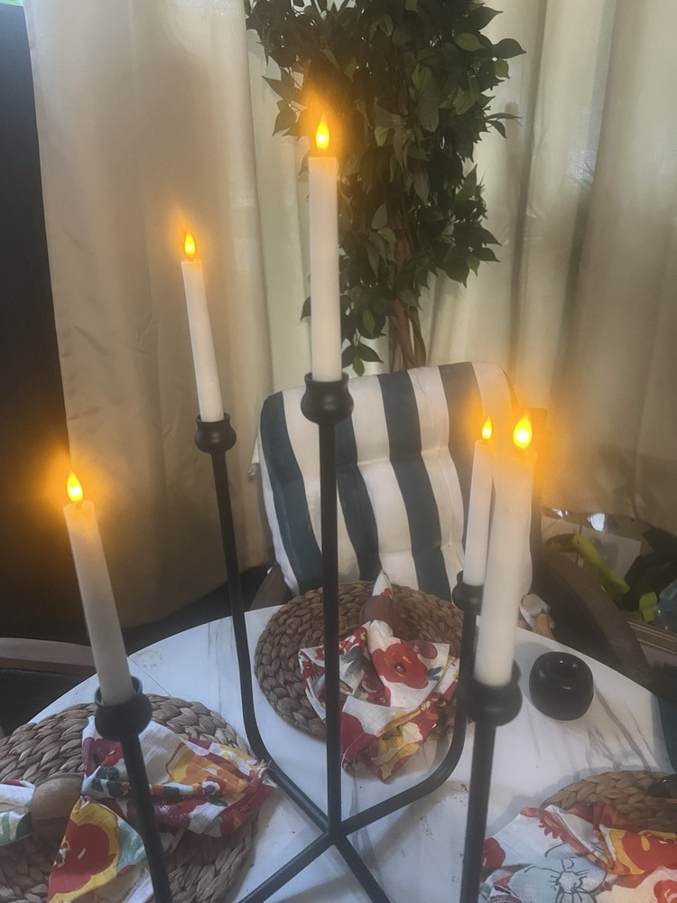 Five Arm Table Candle Sconce Candle Holder