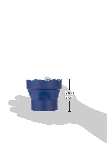 Foldable Blue Drinking Cup for Easy Storage 1 Count Water Container