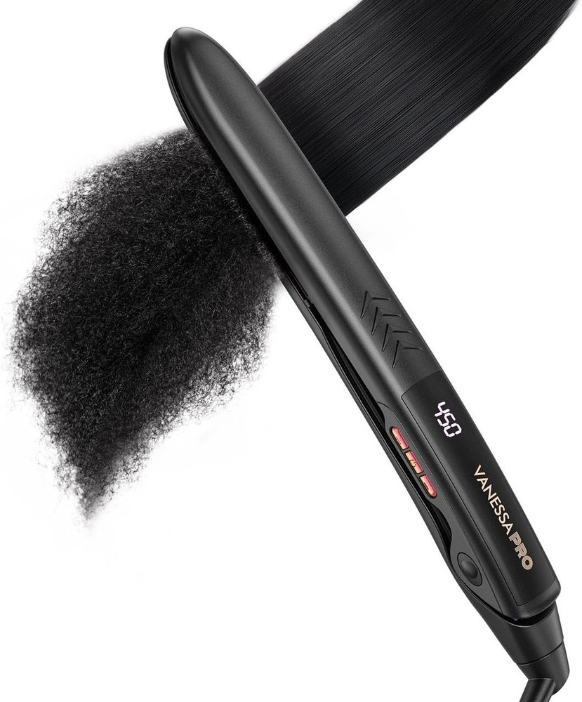 Versatile Titanium Flat Iron - Curl & Straighten