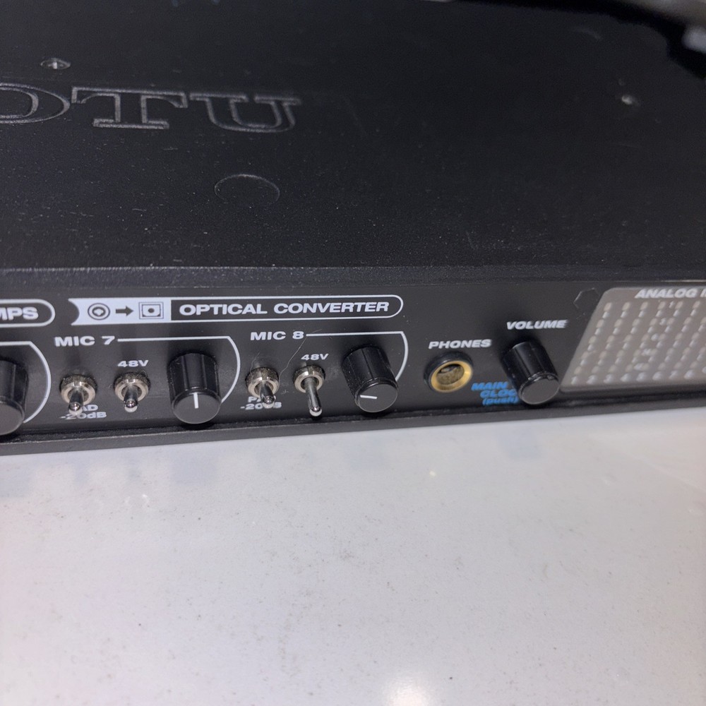 MOTU 8Pre Audio Recording Studio Interface ADAT 8 Channel Firewire Untested