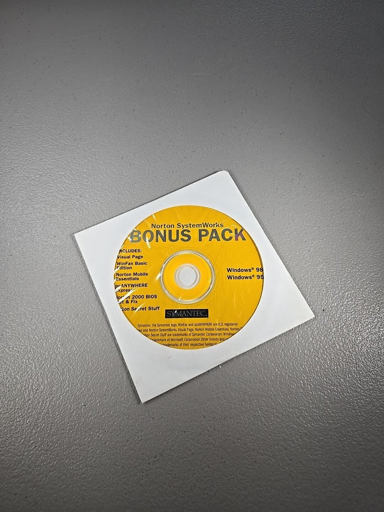 Norton SystemWorks Bonus Pack by Symantec Windows 98 & 95