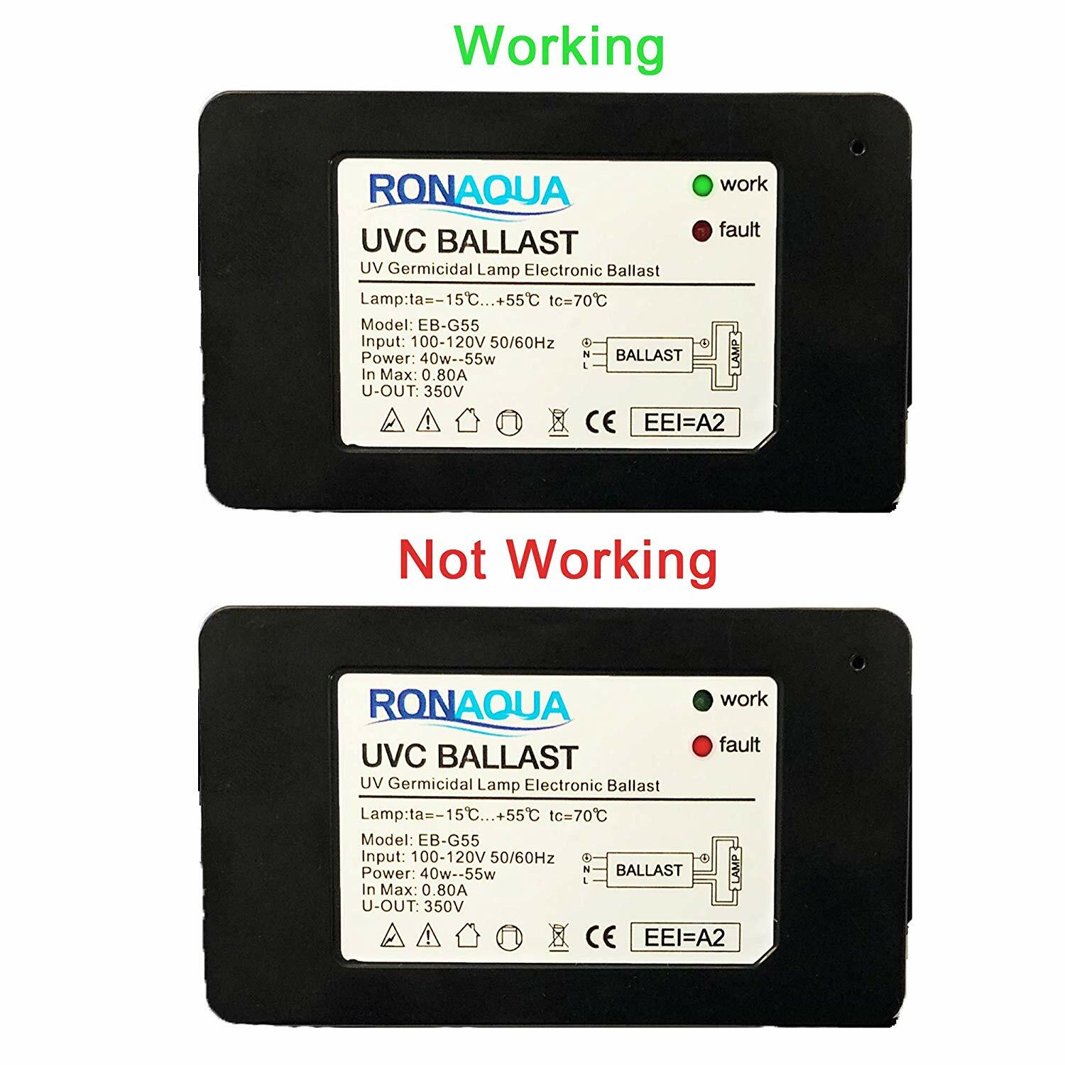 Ultraviolet Light Water Purifier Whole House Sterilizer 55W 12GPM 2 Extra Bulbs