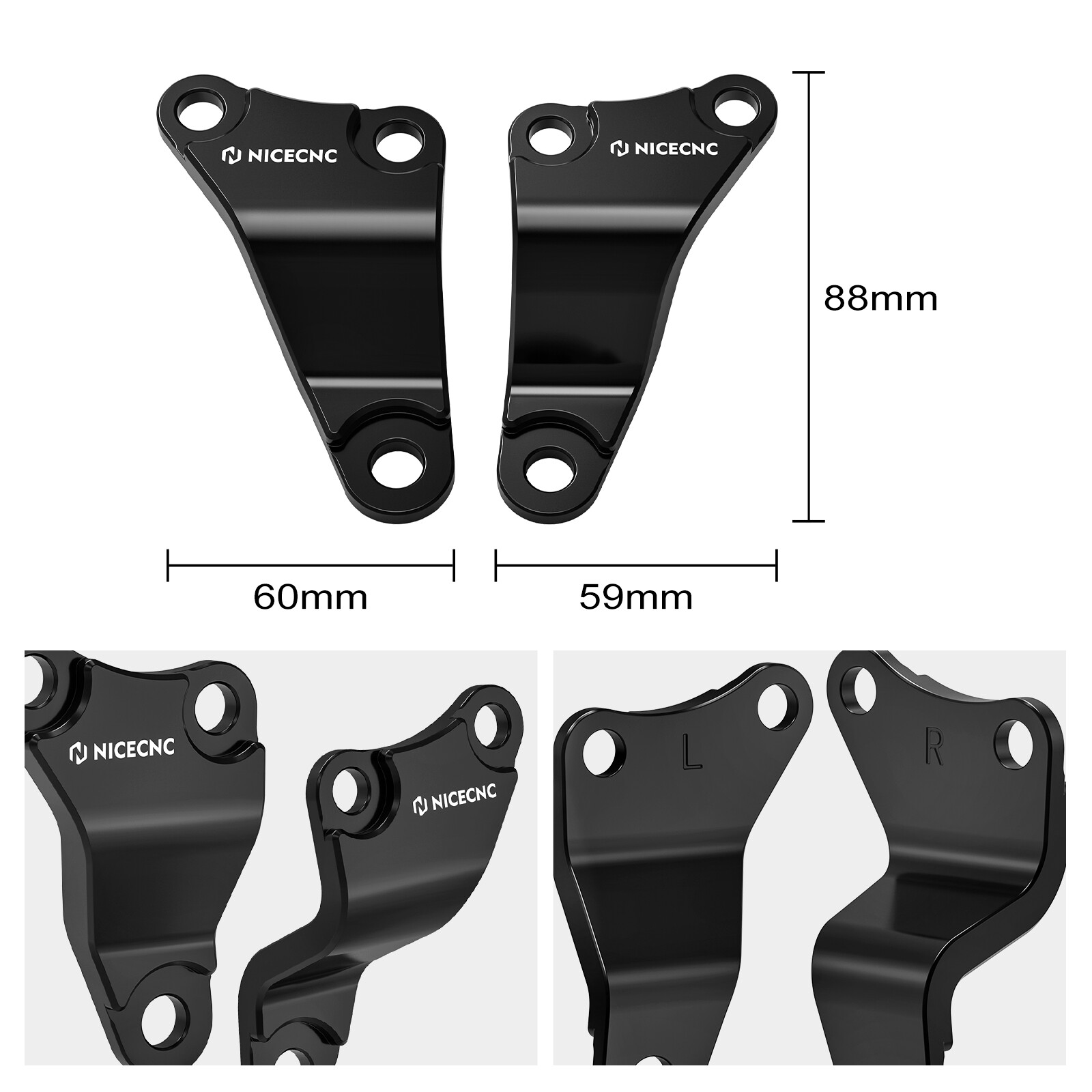 NICECNC Engine Mount Brackets #50353-HP1-600 For Honda TRX450R TRX450ER 2006+
