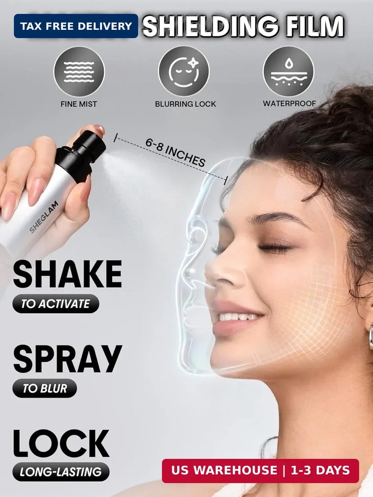 SHEGLAM Camera On Blurring Waterproof Setting Spray Matte Long-lasting for Perfe