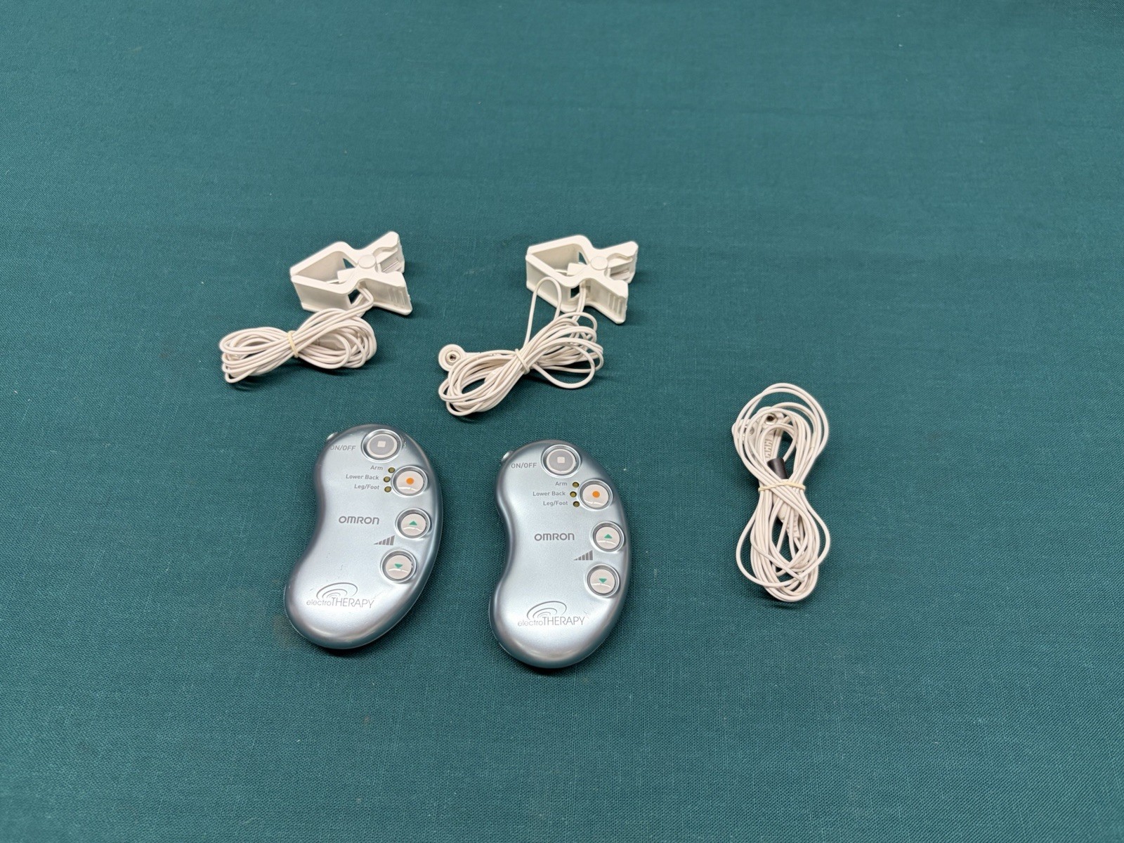 Pair of Omron PM3030 ElectroTherapy Pain Relief TENS Unit HV-F158-Z –Tested (5M)