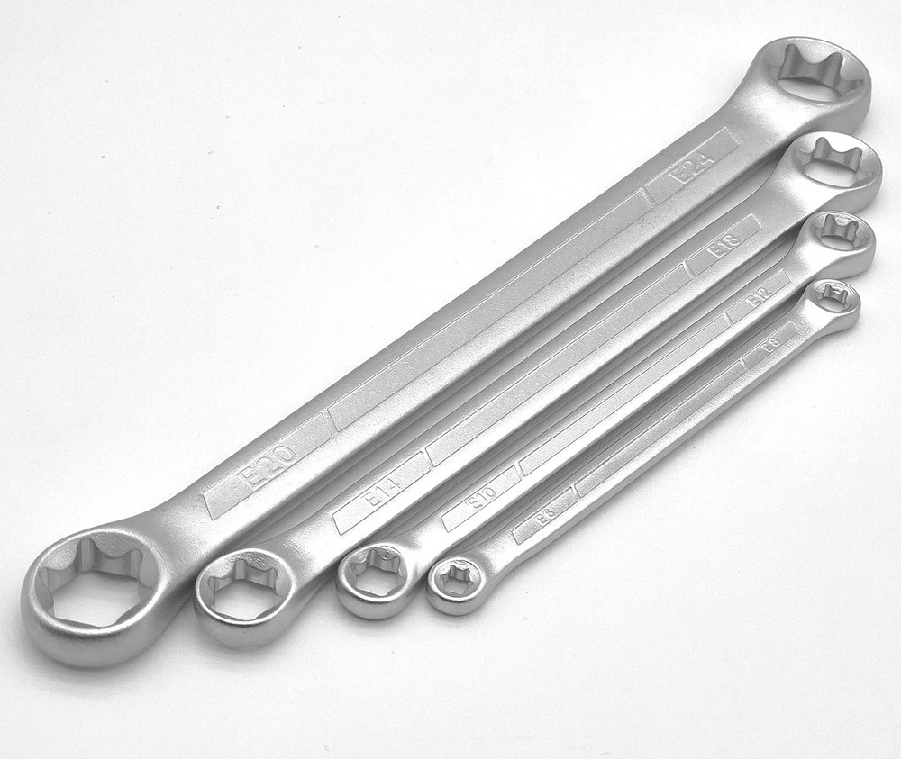 WINTOWIN 4 Piece TRX-Star E-Torx Box Wrench Set, E6 E8 E10 E12 E14 E18 E20...