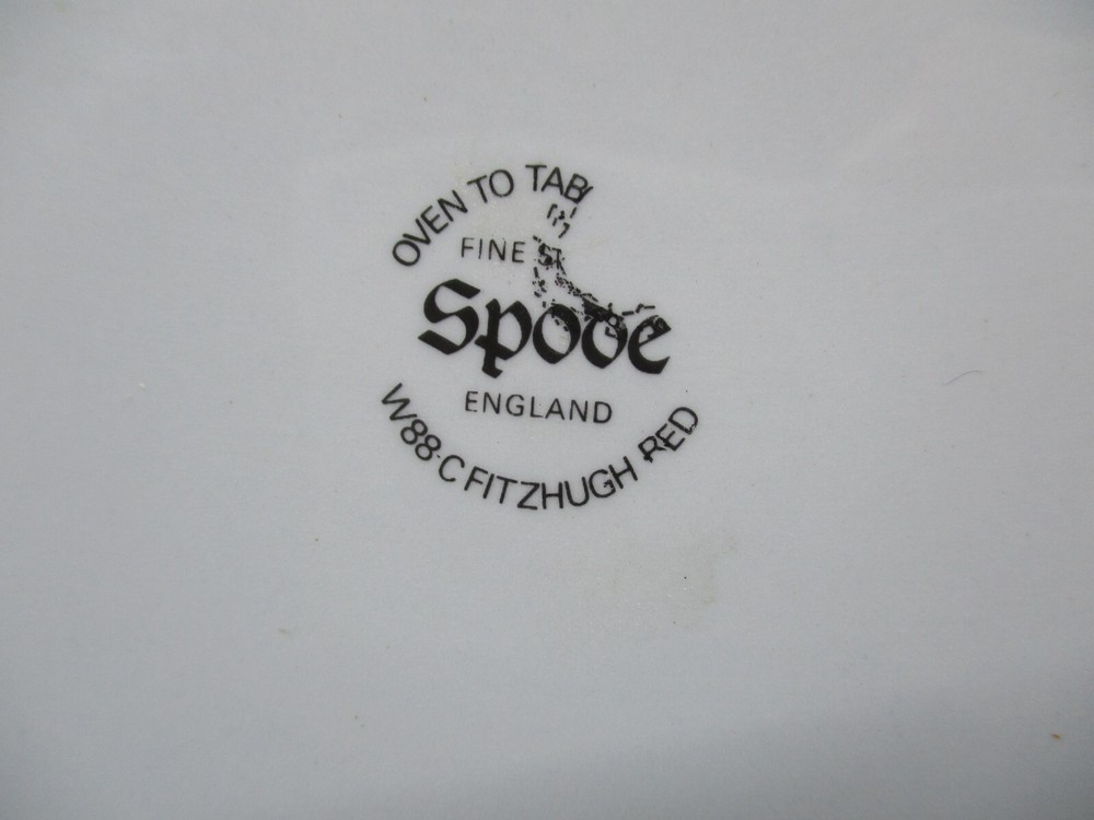 SPODE FITZGERALD RED VEGETABLE BOWL - 9" - 1004D