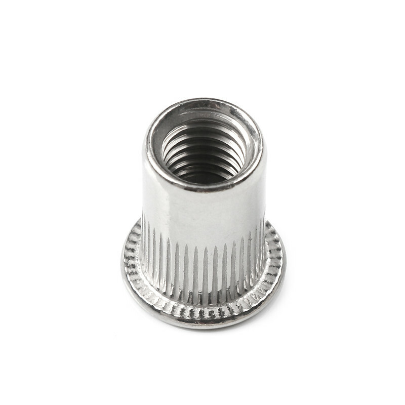 150Pcs RIVET NUT Flat Head Threaded Insert Stainless Steel Nutsert Set Kit