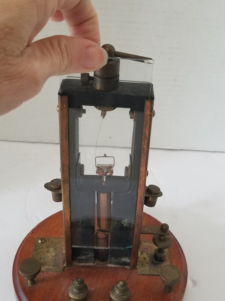 Antique Measuring Instrument L.E. Knott Apparatus Co. Galvanometer