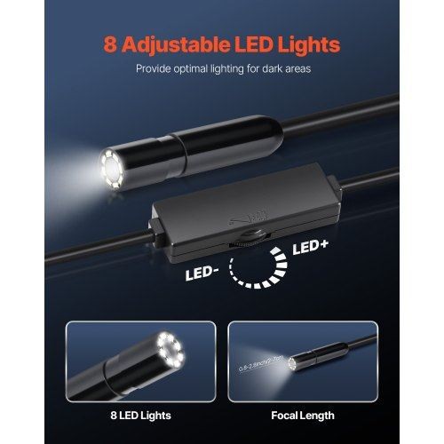 Endoscope Camera 1920P HD Borescope for Android & IOS with 16.4FT Cable