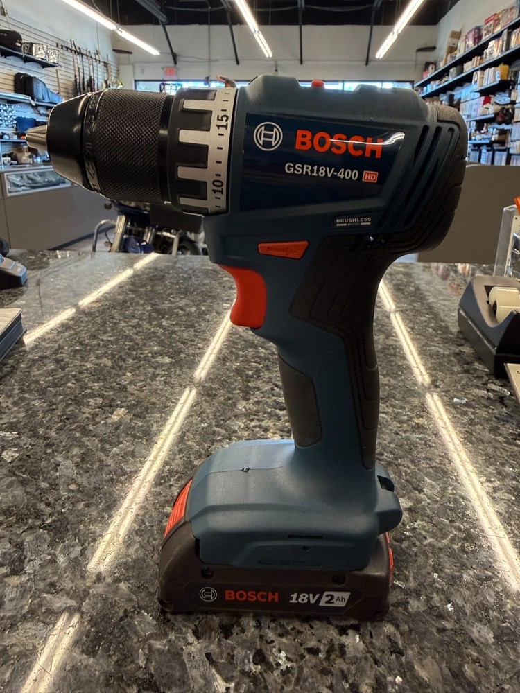 Bosch Brushless Power Tool Combo Kit with Soft Case 2 Batteries, Drill Bit Set!!