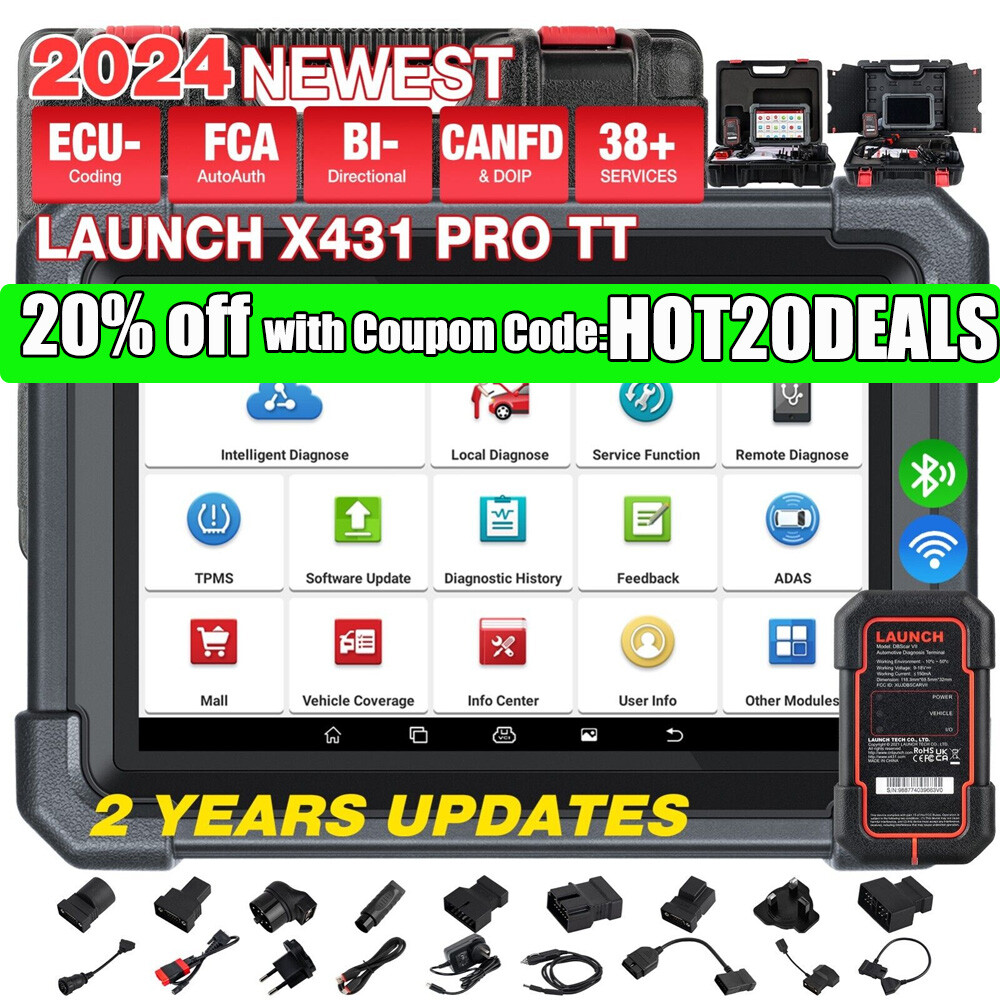 2024 LAUNCH X431 PRO TT Bidirectional Key Coding OBD Scanner Car Diagnostic Tool