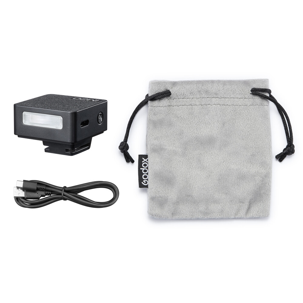 Godox iM20 Mini Camera Flash with Diffuser GN10 USB-C Charging Built-in Battery