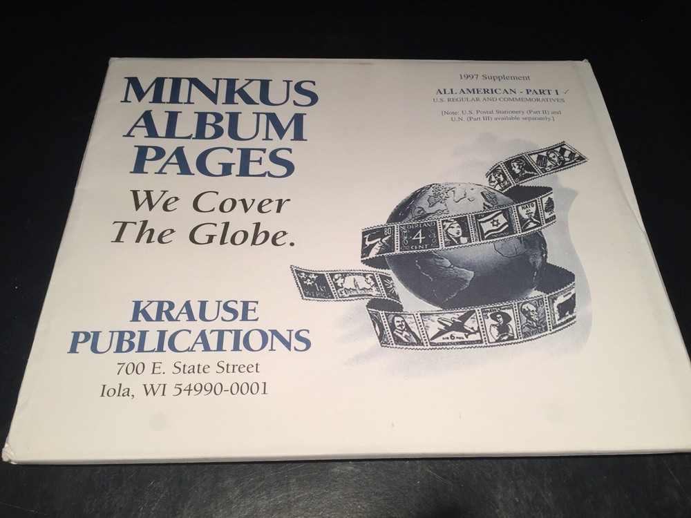 New Minkus All American United States Stamp Album Supplement Pages- 1997 Part 1