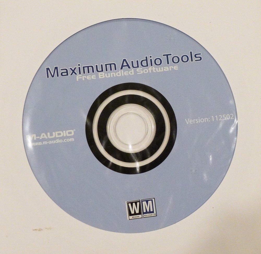 Audio Tools Sample CD - Bundled by M-Audio - Maximum Audio Tools Software
