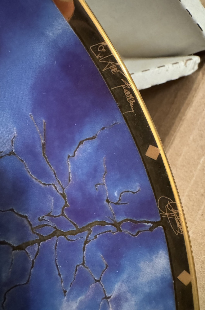 KISS ORIGINAL MEMBERS (PAUL, GENE, PETER, ACE) 1997 GARTLAN SIGNED PLATE A/P (B)