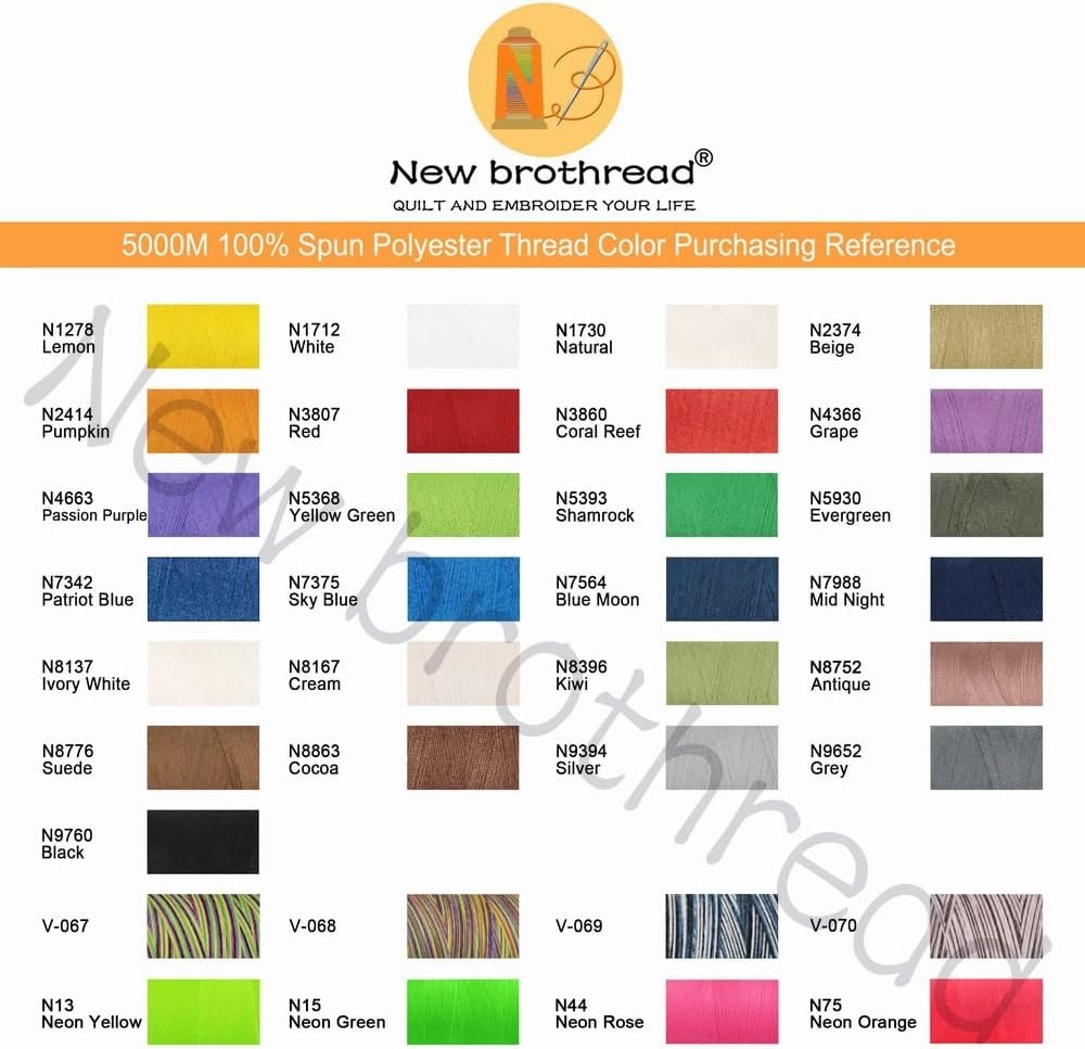 Neon All-Purpose Polyester Thread Pack - 4 Large Cones for Sewing Enthusiasts