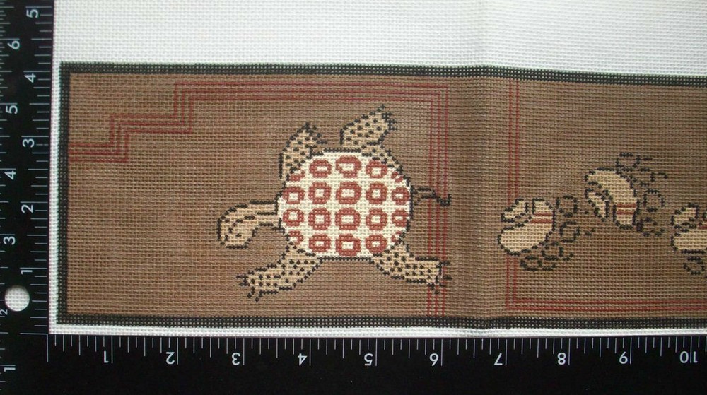 Sea Turtle canvas - eye glass case? runner?