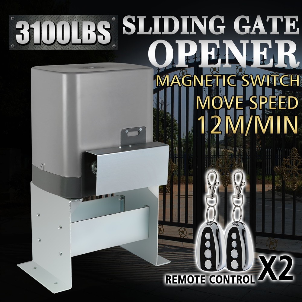 VEVOR Motor Powered Automatic Sliding Gate Opener + Remote Controllers