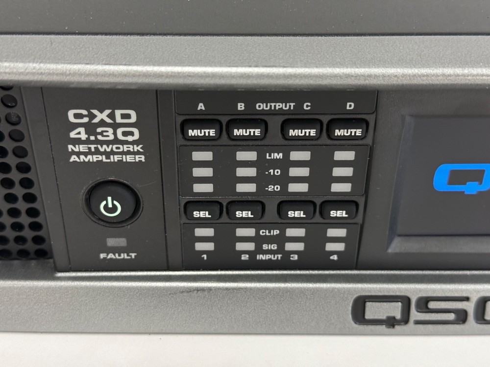 QSC CXD 4.3Q 4-Channel Network Processing Amplifier, Q-SYS DSP Amp.