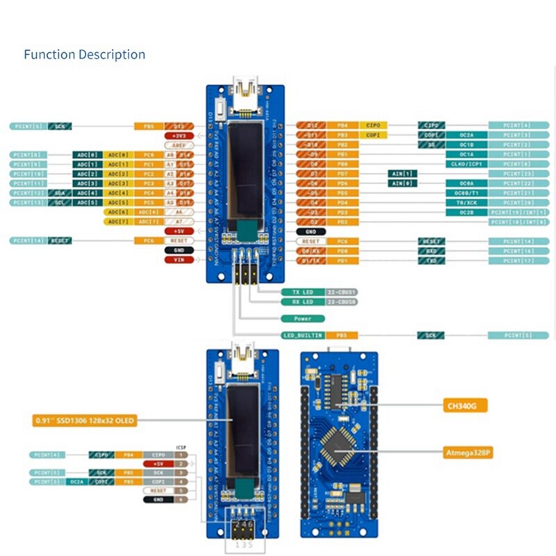 NanoV3.0 ATmega328P Improved Version CH340C Module Development Board8520