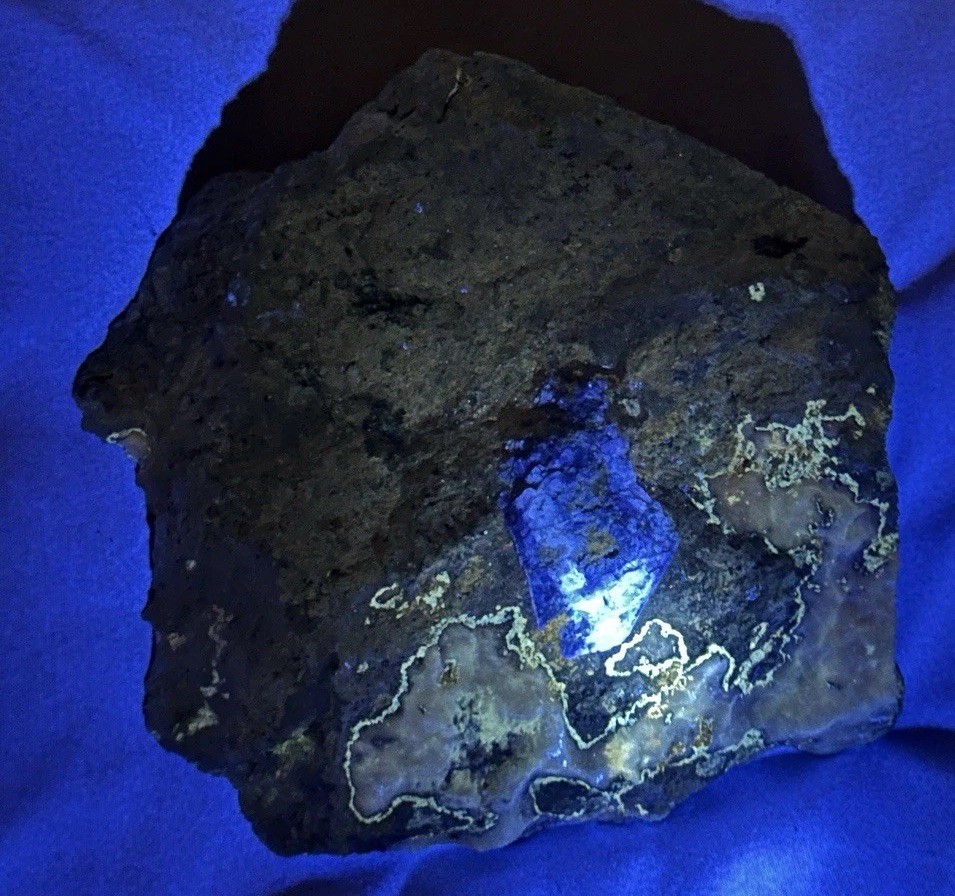 Rare Benitoite Cabinet Size Specimen