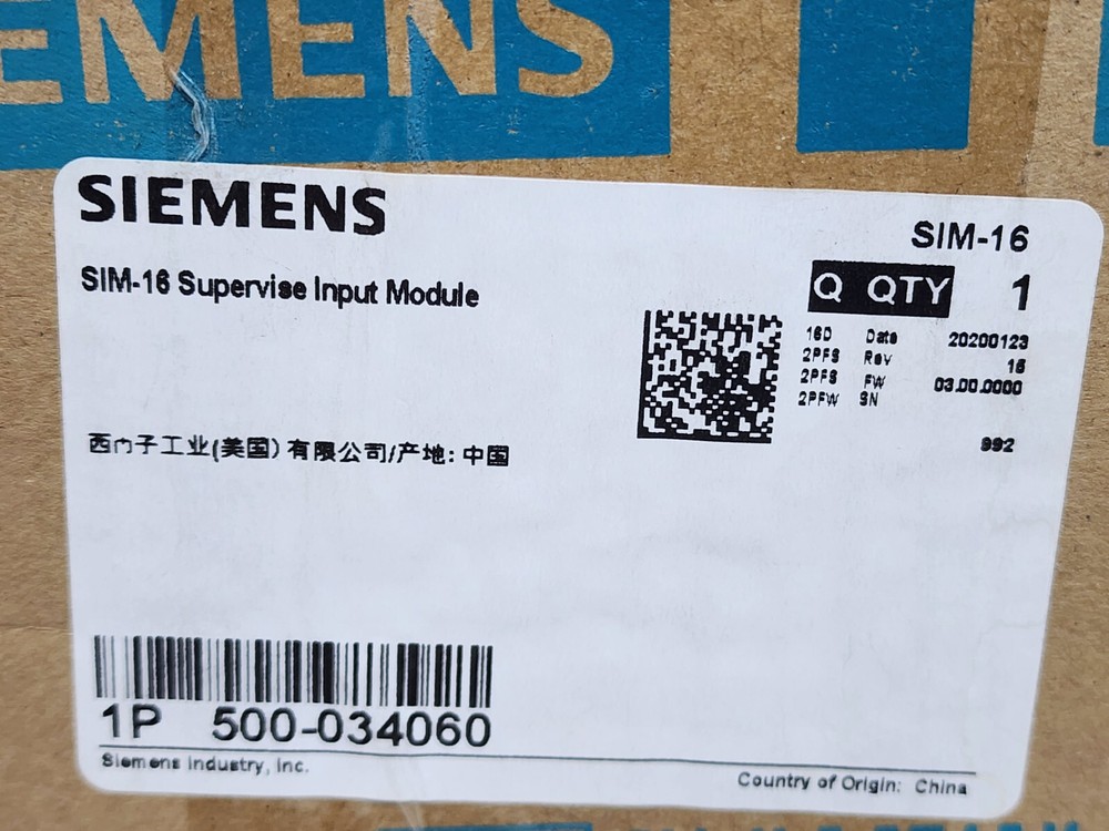 SIEMENS SIM-16 - Supervised Input Module