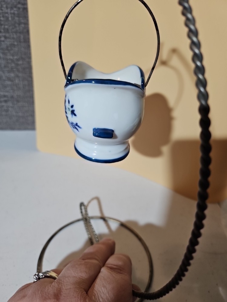 Mini Porcelain White Coal Bin