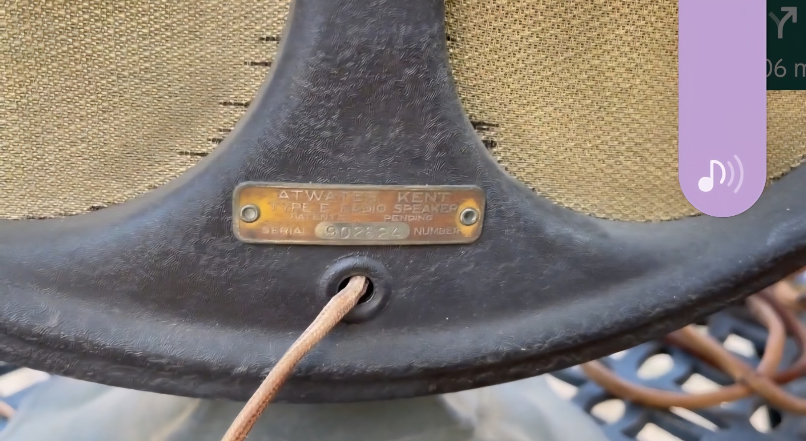 Vintage 1920's Atwater Kent Speaker and Radio