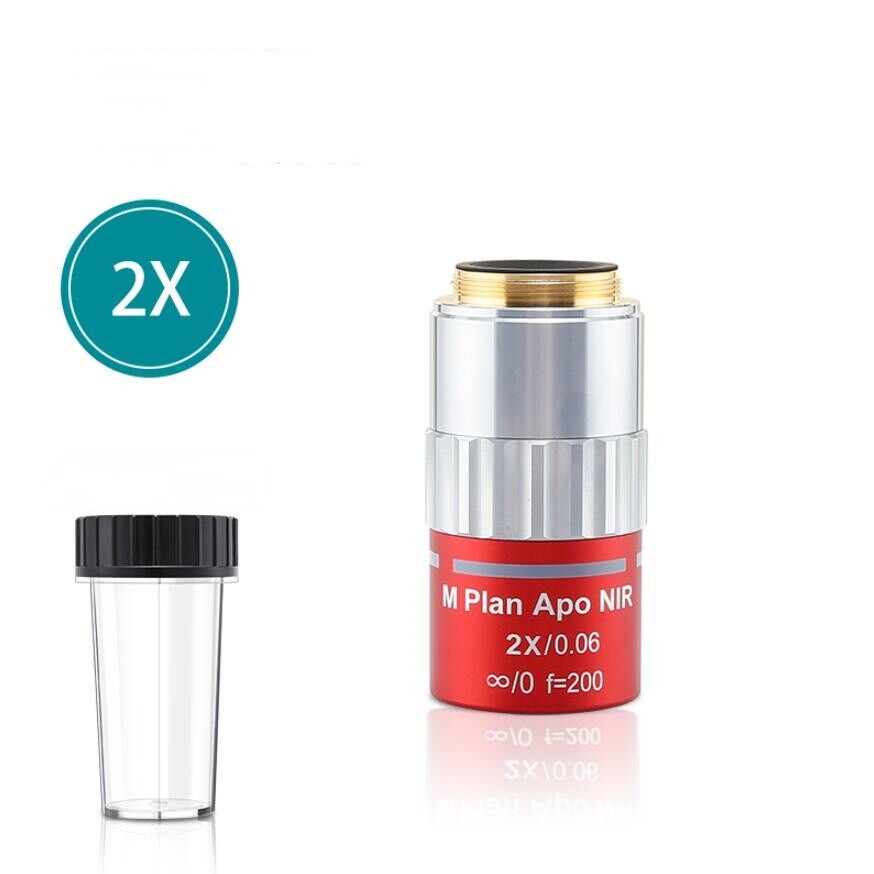 2X-100X M Plan LWD APO NIR Metallographic Microscope Objective Lens 1PC