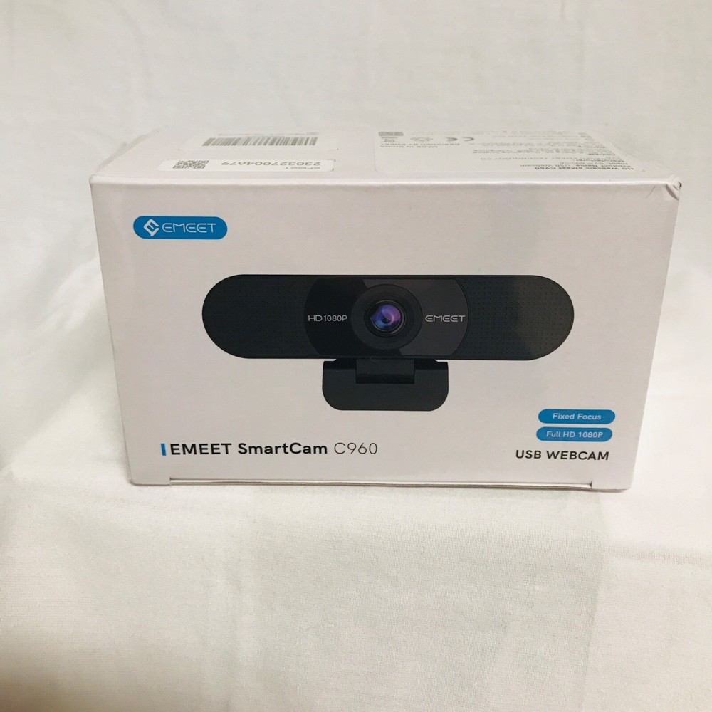 EMEET 1080P Webcam with Microphone C960 Web Camera 2 Mics Streaming Webcam