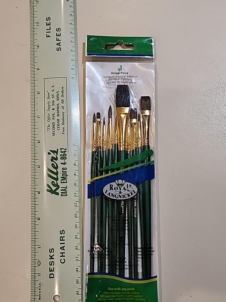 Gold Taklon Value Pack Brush Set-10/Pkg