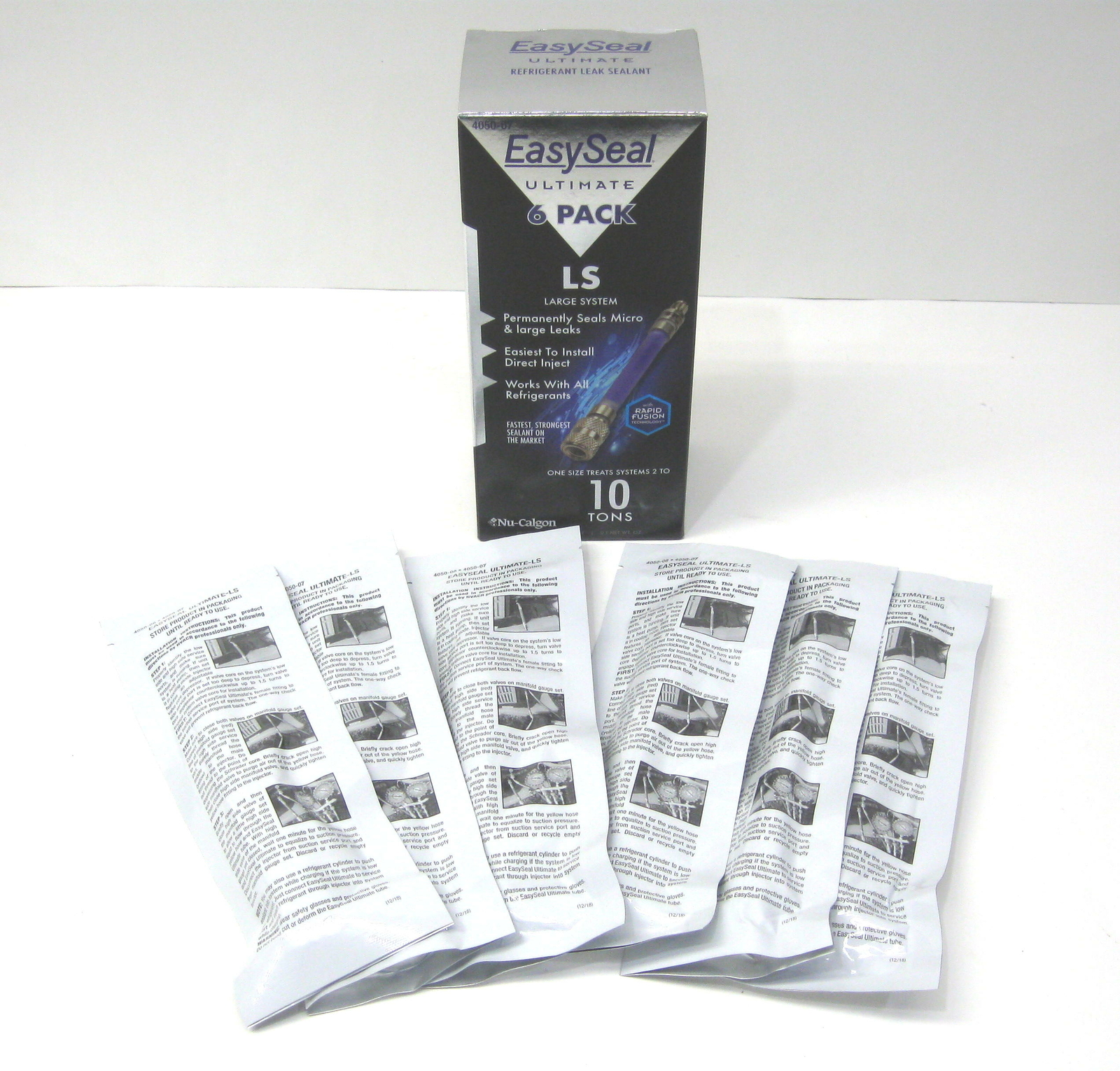 Nu Calgon Easy Seal Ultimate Large System 4050-07 2 to 10 Tons(Bulk 6 Pack)