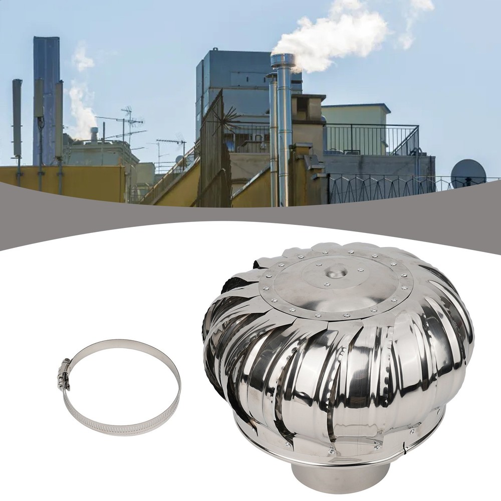 Rotating Hood Chimney Cowls Prevent Wind Draft Improve Ventilation Efficiency