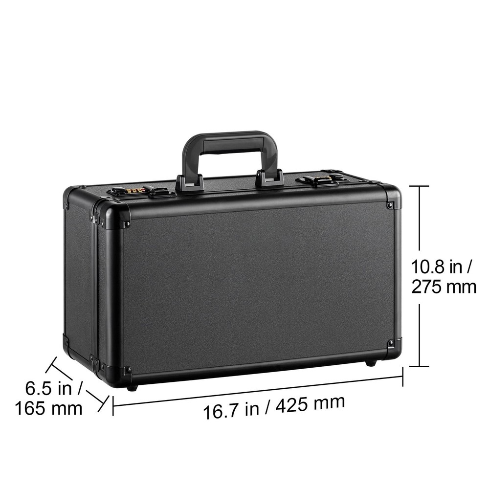 Collector's Card Storage Box W/ 4 Compartments Secure Coded Lock & Adjustable