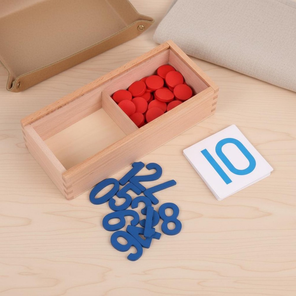 Child-Centered Numbers and Chips Set for Children